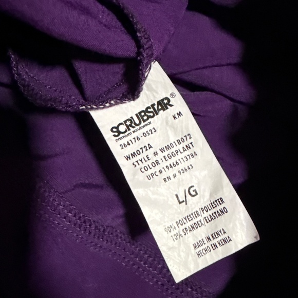 Scrubstar Performance Women’s Antimicrobial Drawstring Cargo Straight Leg Scrub - Picture 3 of 3